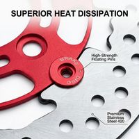 Disque de frein flottant NCY 220 mm pour scooter NIU N1S BWS, rotor de frein haute performance en acier inoxydable 220704 mm, modification