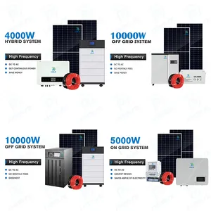 Casa sistema de energia solar 1kw 3kw 5kw 10kw energia armazenamento poder sistema solar