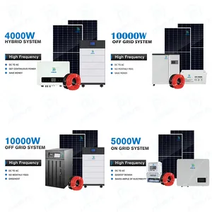 Huis Zonne-Energie Systeem 1kw 3kw 5kw 10kw Energie Opslag Power Zonne-Energie Systeem