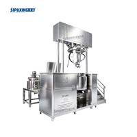 Machine à fabriquer du dentifrice 2-en-1 avec agitateur, cuve de mélange, récipient de mélange de crème, émulsifiant sous vide pour lotions corporelles