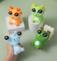 Nouveauté Jouets Farfelus : Poupée Dragon aux Yeux Énormes, Jouets Anti-Stress Créatifs et Mignons en Vinyle à Presser pour Soulager le Stress