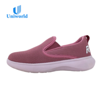 Fournisseur direct du Vietnam sur Alibaba |   Baskets à enfiler pour femme - Tricotées, respirantes, légères, antidérapantes, confortables pour la marche