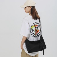 Sac bandoulière vintage en polyester Tide - Sac de travail fonctionnel durable de grande capacité pour l'école et les trajets quotidiens, avec une seule sangle d'épaule