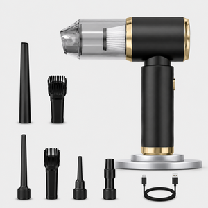 15KPa Brushless Cordless Handheld Vacuum Cleaner 4 in 1 Car Air Duster Blower Inflator Vacuum <b>Pump</b> Type-C Rechargeable OEM ODM - Product Image 1