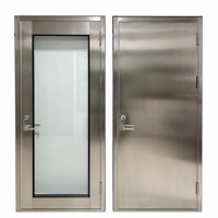 Porte intérieure personnalisée en acier inoxydable 304 avec fenêtre simple/double vitrage – Fournisseur d'usine OEM/ODM – Vente directe usine – Personnalisation sur mesure