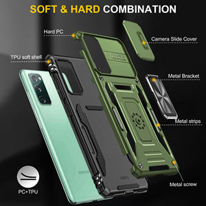 Étui de téléphone pour Samsung Galaxy S20 FE S20 Plus S21FE S22 Plus S30 Ultra, protection de l'appareil photo coulissant, résistant et coloré - Product Image 5