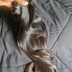 Paquetes de cabello humano ondulado Natural crudo camboyano virgen cutícula alineada birmano rizado sin procesar Italia pelo indio rizado - Product Image 4
