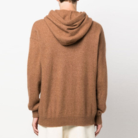 Pull en tricot pour hommes pull-over surdimensionné à capuche en laine et cachemire vente en gros pull-over en tricot personnalisé à capuche Kazak Maglione
