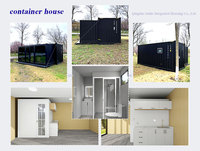 Maison préfabriquée en acier extensible, 1 chambre, avec salle de bain et cuisine