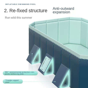 Piscina infantil plegable rectangular de PVC para juegos acuáticos, uso en exteriores, piscina de verano, piscina familiar de gran tamaño - Product Image 6