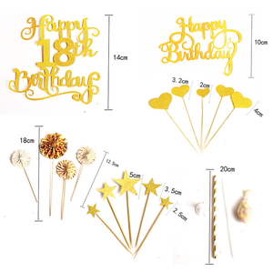 ชุดตกแต่งเค้กวันเกิด 18 <span class=keywords><strong>ปี</strong></span> ลูกโป่ง ชุดตกแต่งเค้กสุขสันต์วันเกิด สำหรับตก<span class=keywords><strong>แต่งงาน</strong></span>ปาร์ตี้ - Product Image 5