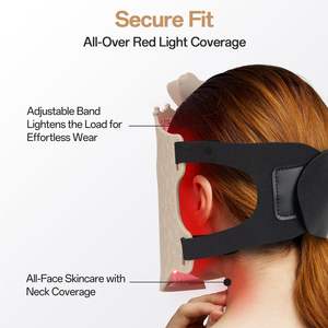 <span class=keywords><strong>Masque</strong></span> LED à lumière rouge de qualité supérieure, <span class=keywords><strong>masque</strong></span> facial LED à lumière rouge portable, fonction d'éclairage, <span class=keywords><strong>masque</strong></span> facial LED à lumière rouge 7 couleurs - Product Image 4