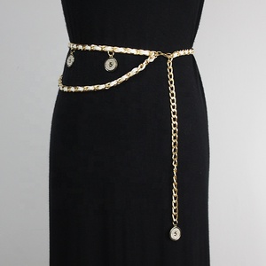 Meilleures ventes en gros, ceinture chaîne en métal <span class=keywords><strong>de</strong></span> luxe <span class=keywords><strong>de</strong></span> créateur, double C, logo original, pendentif, <span class=keywords><strong>robe</strong></span>, jean, chaîne <span class=keywords><strong>de</strong></span> taille, chaîne <span class=keywords><strong>de</strong></span> <span class=keywords><strong>pull</strong></span> - Product Image 2
