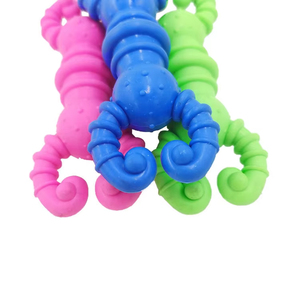 ของเล่นทำความสะอาดฟันรูปกระดูกกุ้ง TPR ทนทานต่อการกัด ของเล่นยางเคี้ยวสำหรับสุนัข ช่วยลดความเบื่อหน่ายและขัดฟัน - Product Image 2