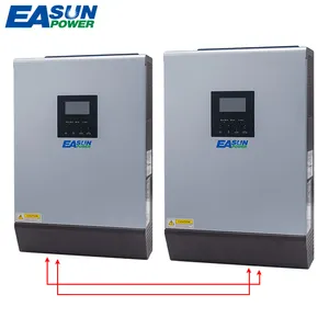 EASUN güç 8000 w 220V saf sinüs dalgası kapalı ızgara 10Kva 8000 W 48V pil hibrid 60A MPPT güneş invertör