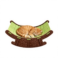 Lit de couchage confortable en feutre résistant aux griffures pour chats d'intérieur, toutes saisons