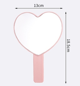 Portatile portatile carino Mini <span class=keywords><strong>specchio</strong></span> cosmetico <span class=keywords><strong>a</strong></span> forma di <span class=keywords><strong>cuore</strong></span> con opzione di personalizzazione-regalo per gli amanti della bellezza - Product Image 5
