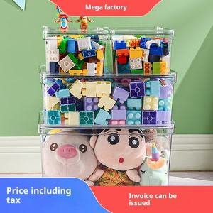 Caja de Almacenamiento de Juguetes de Plástico Transparente, Moderna y Sencilla, para Legos y Peluches de Niños - Product Image 3