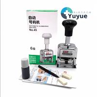 Machine de numérotation automatique multi-tailles - Tampon de numérotation et de date réglable pour usage au bureau et en laboratoire