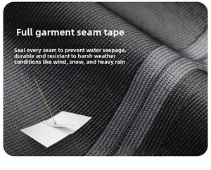 Veste imperméable, respirante, coupe-vent et résistante pour <span class=keywords><strong>homme</strong></span> et femme, 3 en 1, coque rigide épaisse, fermeture éclair, vêtements de sport d'extérieur - Product Image 5