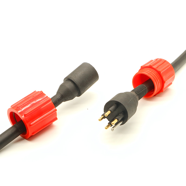 4 Pin Underwater ROV Connectors for Submersible Equipment Watertight Connectors