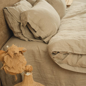 Venta al por mayor de ropa de cama y juegos de cama de Hotel DE LINO DE LUJO suave 100% juego de cama de lino - Product Image 2