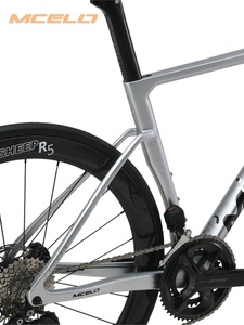 Bicicleta de Carretera Aerodinámica de Carbono Completo 700C MCELO V2, <span class=keywords><strong>SHIMANO</strong></span> 105 R7120, 2x12 Velocidades, Frenos de Disco Hidráulicos, Eje Pasante, <span class=keywords><strong>Pedales</strong></span> Ordinarios de Competición - Product Image 3