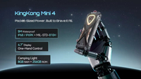 Teléfono Inteligente Cubot KingKong Mini 4 Resistente con Android 15, 6/8 GB de RAM, 128/256 GB de ROM, Batería de 4700 mAh, Teléfono 4G LTE, CPU de Ocho Núcleos, Enchufe Europeo