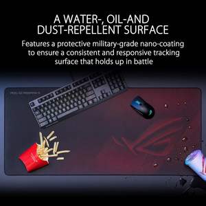 Tapis de souris de jeu étendu Rog Scabbard II en gros, 35,4 x 15,7 pouces, surface lisse et fluide, noir, en caoutchouc rectangulaire - Product Image 2