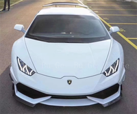 Nouveau kit de carrosserie en fibre de carbone de style D pour Lamborghini Huracan LP610 diffuseur de jupe d'angle avant et becquet arrière