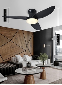 Led Quạt Trần 52 Inch Lưỡi Gỗ Thay Đổi Độ Sáng LED Chiếu Sáng Quạt Trần Với Từ Xa Nóng Bán Fan Bóng Đèn Mini Thay Đổi Độ Sáng 30W <span class=keywords><strong>E27</strong></span> AC - Product Image 5