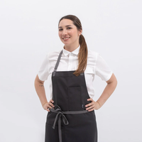 Duolai Hoge Kwaliteit Katoenen Bakker Schort Custom Logo Keuken Chef Barista Canvas Schort Verstelbare Bbq Tuin Geborduurde Schorten