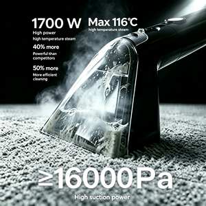 Nettoyeur vapeur professionnel haute température <span class=keywords><strong>à</strong></span> forte aspiration pour le nettoyage en profondeur des tapis et canapés domestiques 2026 - Product Image 3