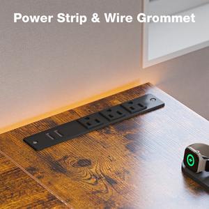 Cajones <span class=keywords><strong>de</strong></span> almacenamiento tejidos <span class=keywords><strong>de</strong></span> madera <span class=keywords><strong>de</strong></span> acero, escritorio convertible para juegos <span class=keywords><strong>de</strong></span> oficina en casa, soporte para Monitor, <span class=keywords><strong>bolsa</strong></span> lateral, escritorio <span class=keywords><strong>de</strong></span> ordenador en forma <span class=keywords><strong>de</strong></span> L - Product Image 6