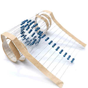 Loạt 5 màu vòng điện trở nhúng 1/4W 1% 4.7k/4.7kiloohm điện Kim loại phim cố định điện trở cho biến tần điện trở chính xác cao - Product Image 1