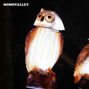 Led Landschap Verlichting Ip65 Waterdicht Licht Roterende Kop Vogel Afstotend Realistische Valk Lokaas Tuinbeeld Schrik Vogels - Product Image 2