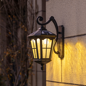 Lámpara de <span class=keywords><strong>Pared</strong></span> Exterior de Aluminio Negro de 10 Pulgadas, Resistente a la Intemperie, Estilo Vintage, para Patio, Jardín, con Cristal - Product Image 6