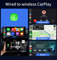 2025 CarPlay sans fil pour appel musique adaptateur de navigation facile plug-and-play connexion automatique pratique filaire à pour voitures multimédia