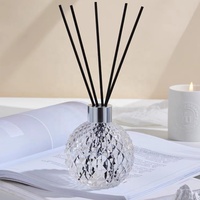 Décor à la maison 100ml/200ml parfums huile essentielle arôme roseau diffuseur bouteille désodorisant en verre transparent avec bouchon à vis