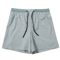 Shorts de course pour hommes 92% polyester 8% élasthanne, extensibles dans 4 directions, taille élastique avec cordon de serrage, shorts de sport pour la gym, logo personnalisé