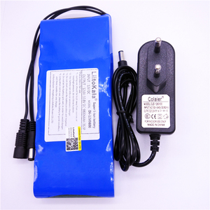 LiitoKala 12V <span class=keywords><strong>9800mAh</strong></span> <span class=keywords><strong>18650</strong></span> DC 12V 12.6V Super Pack Rechargeable Adaptateur Prise EU/US pour Caméra CCTV Batterie Vidéo Portable - Product Image 1