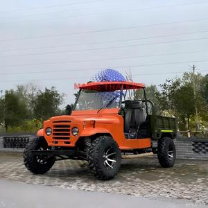 รถอเนกประสงค์ไฟฟ้าขนาดเล็ก 4x4 ดีไซน์ใหม่ รถบรรทุก UTV พร้อมโครงอะลูมิเนียม รถกอล์ฟยกสูง - Product Image 1