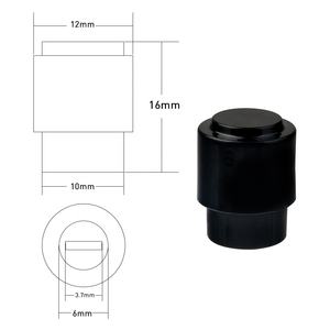 10 pièces capuchons de bouton de guitare électrique 3/5 voies interrupteur pointe bouton interrupteur convient Strat/TL/<span class=keywords><strong>Stratocaster</strong></span> noir accessoires - Product Image 6