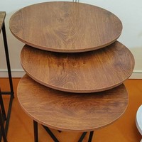 Table Basse Créative de Luxe Nordique, Plateau en Bois Massif Moderne, Multifonctionnelle pour Chambre, Salon, Canapé, Balcon