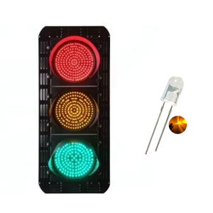 5 मिमी पीला नेतृत्व डायोड 590-595nm 11000mcd सुपर उज्ज्वल माध्यम से यातायात मोड़ और चेतावनी संकेतों के लिए 30 ° प्रकाश - Product Image 6