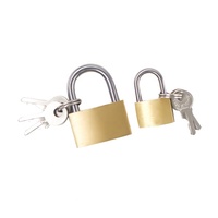 Serrure à clé en laiton massif de haute qualité 30mm 40mm 50mm extérieur Cooper Core sécurité Globe cadenas en laiton avec 3 clés XMM-820 serrure à clé