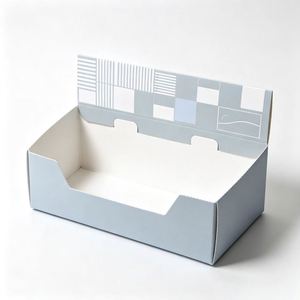 Kraft Paper Eco-Friendly Biodegradable Snack <b>Display</b> Stand Trapezoid Shape Recyclable Four Color Printing Die Cuts Self <b>Box</b> - Product Image 2