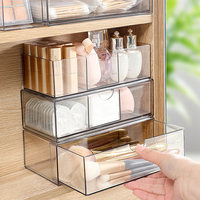 Armoire à tiroirs en acrylique personnalisée Organisateur de tiroirs de bureau moderne Boîte de rangement de bureau empilable pour étudiants pour papeterie cosmétique