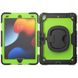 Protection multi-couches pour tablette <span class=keywords><strong>iPad</strong></span> 10,2 pouces 7e/8e/9e génération avec support ergonomique rotatif à 360° pour la construction - Product Image 1