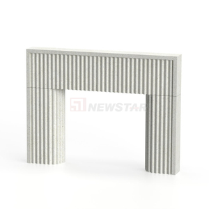 Newstar Luxury Curve Marble Tile Cheminée Surround <span class=keywords><strong>pour</strong></span> une décoration de salon élégante - Product Image 5